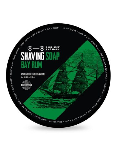 Barrister and Mann Sapone da barba Bay Rum 118ml