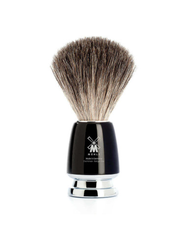 Mühle Shaving Brush Pure Badger Rytmo Series Black