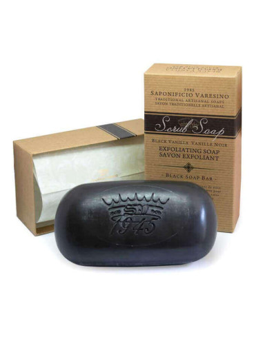 Saponificio Varesino Scrub Black Vanilla Soap 300g
