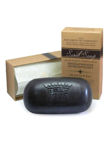 Saponificio Varesino Scrub Schwarze Vanille Seife 300g