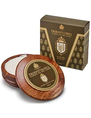 Truefitt & Hill Ciotola di legno per sapone da barba di lusso da 100 g