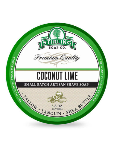 Stirling Soap Company Мыло для Бритья Coconut Lime 170мл