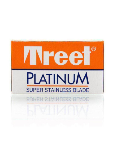 10 Treet Platinum Super Stainless Double Edge Razor Blades