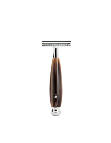 Mühle Safety Razor Resin Horn Brown Vivo Series Closed Comb