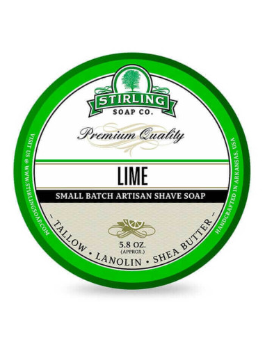 Stirling Soap Company Мыло для Бритья Lime 170мл