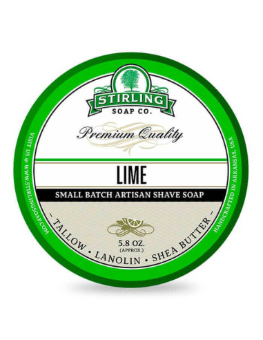 Stirling Soap Company Shaving Soap Lime 170ml