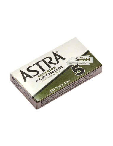 5 Astra Superior Platinum Double Edge Razor Blades