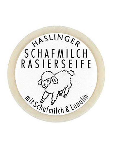Haslinger Sheepmilk & Lanolin Shaving Soap 60g