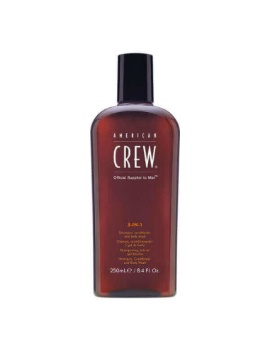 American Crew 3-in-1 Shampoo/Conditioner and Body Wash 250 ml