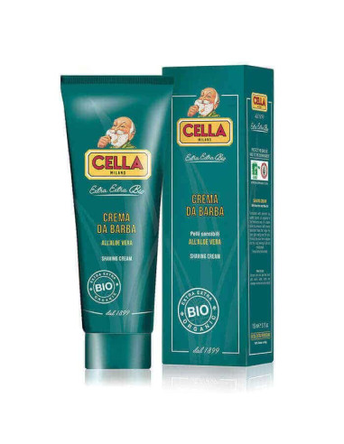 Cella Milano Bio Crema da Barba all'Aloe Vera 150ml