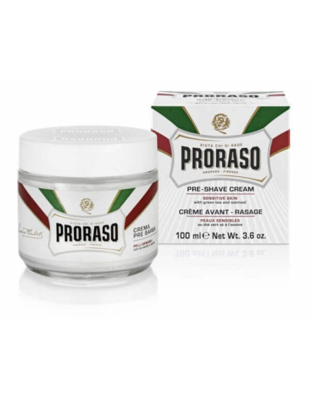 Proraso Pre-After Shave Green Tea & Oatmeal Cream 100ml