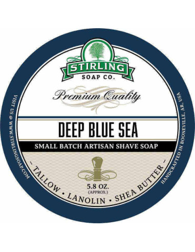 Stirling Soap Company Jabón de Afeitar Deep Blue Sea 170ml