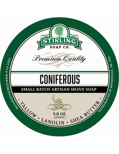 Stirling Soap Company Jabón de Afeitar Coniferous 170ml