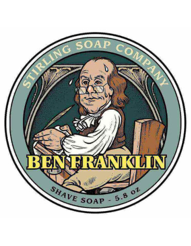 Stirling Soap Company Jabón de Afeitar Ben Franklin 170ml