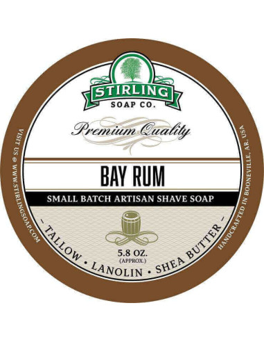Stirling Soap Company Jabón de Afeitar Bay Rum 170ml