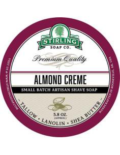 Stirling Soap Company Shave Soap Almond Creme 170ml