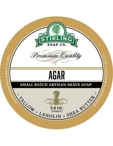 Stirling Soap Company Sapone da Barba Agar 170ml
