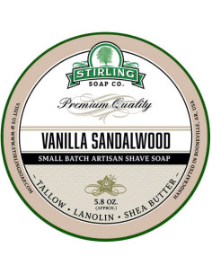 Stirling Soap Company Jabón de Afeitar Vainilla Sándalo 170ml