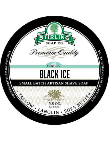 Stirling Soap Company Mydło do Golenia Black Ice 170ml