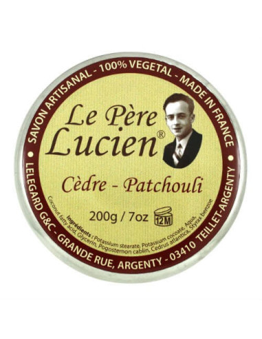 Le Pere Lucien Cedar & Patchouli Shaving Soap 200g