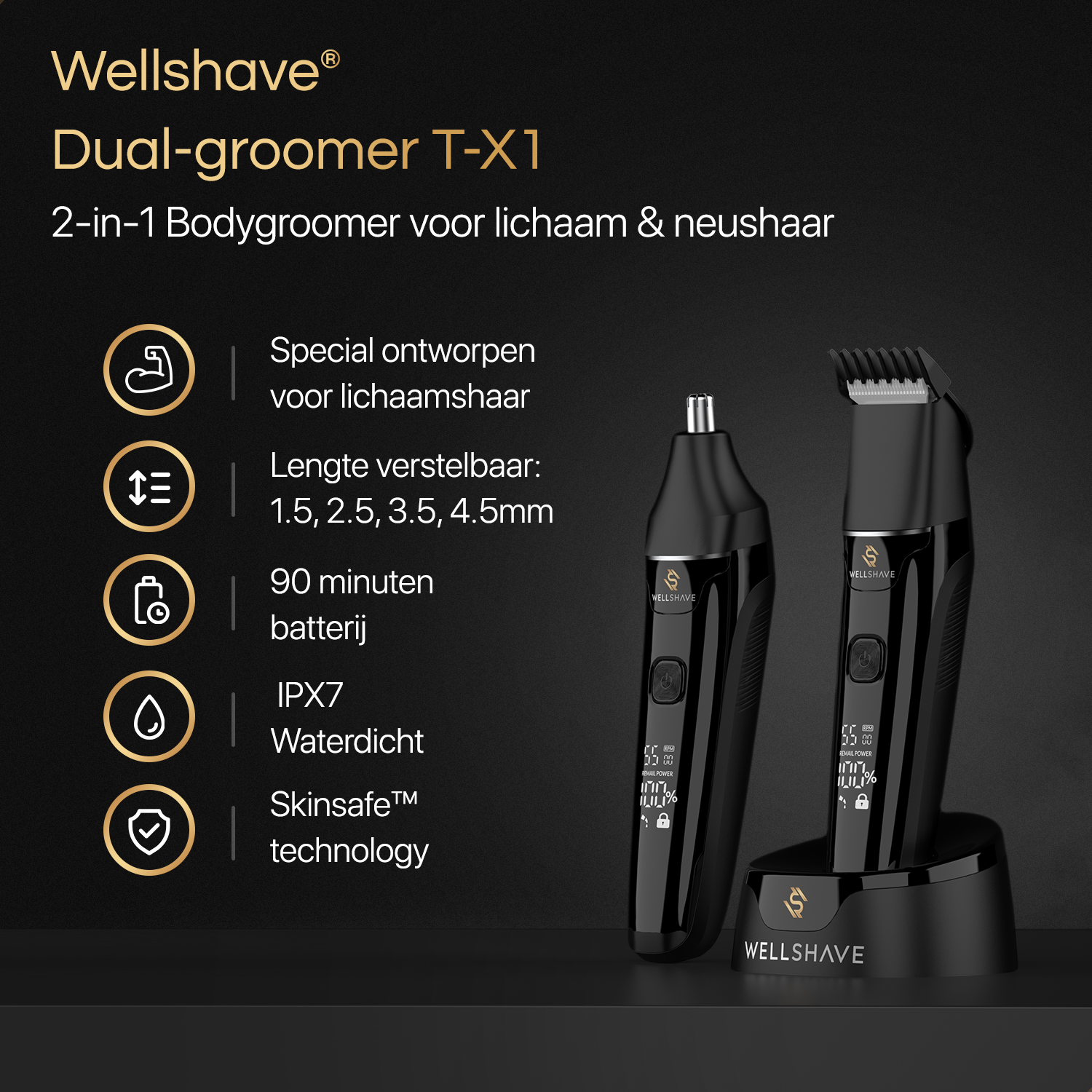 Dual Groomer™ 2-in-1