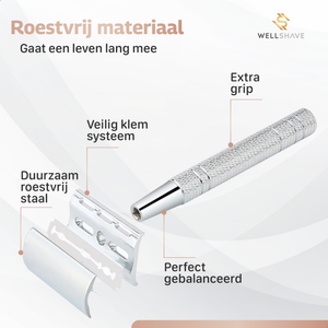 Wellshave Safety Razor Silver
