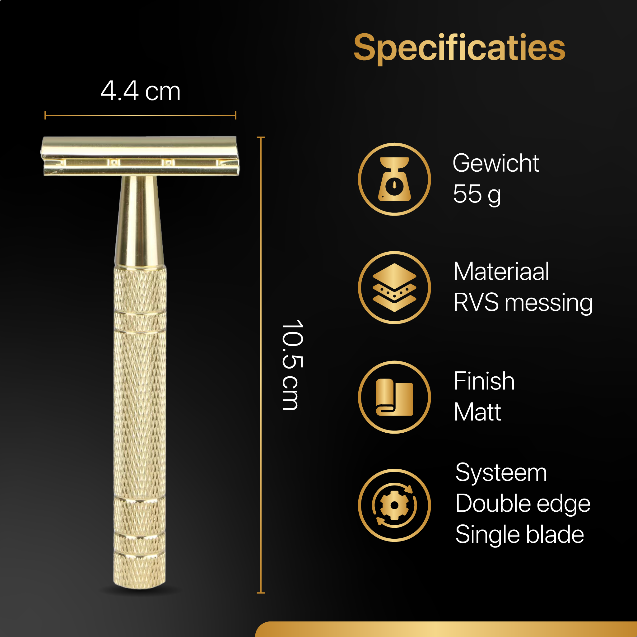 Safety Razor Gold