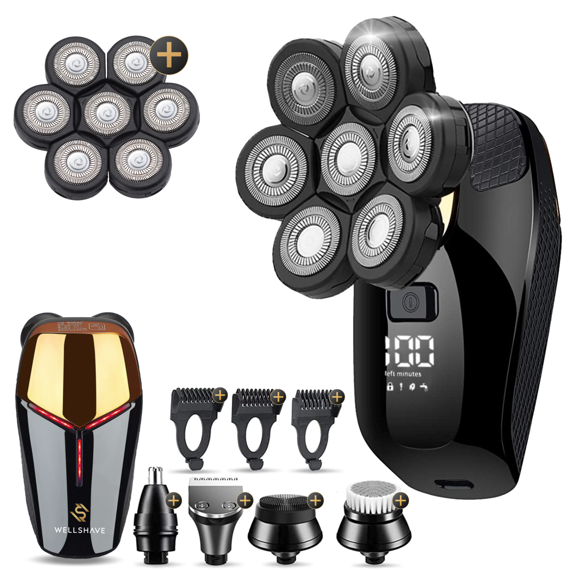 Skull Shaver Deluxe + Extra Magnetische Scheerkop